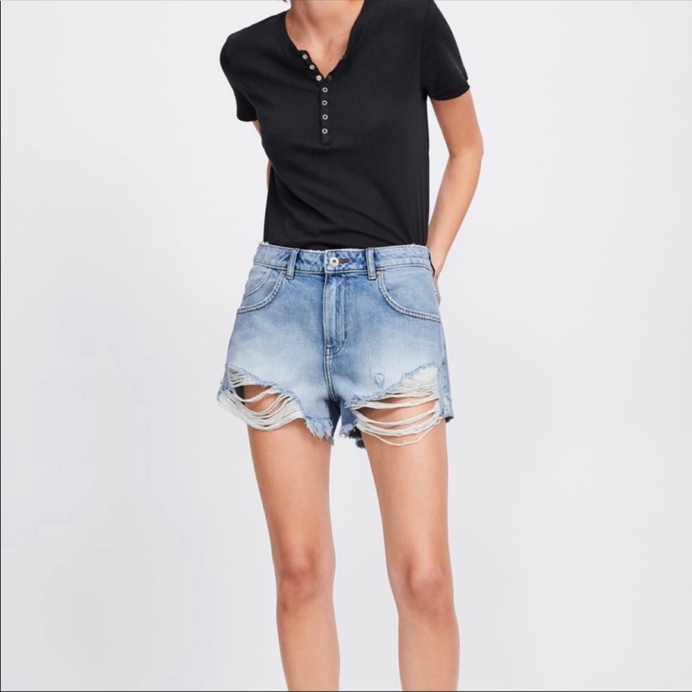 Zara denim shorts